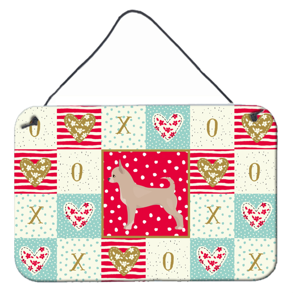 Caroline's Treasures Chihuahua Love -Drucke Zum Aufh Ngen An Der T R, Wanddekoration, Mehrfarbig-image
