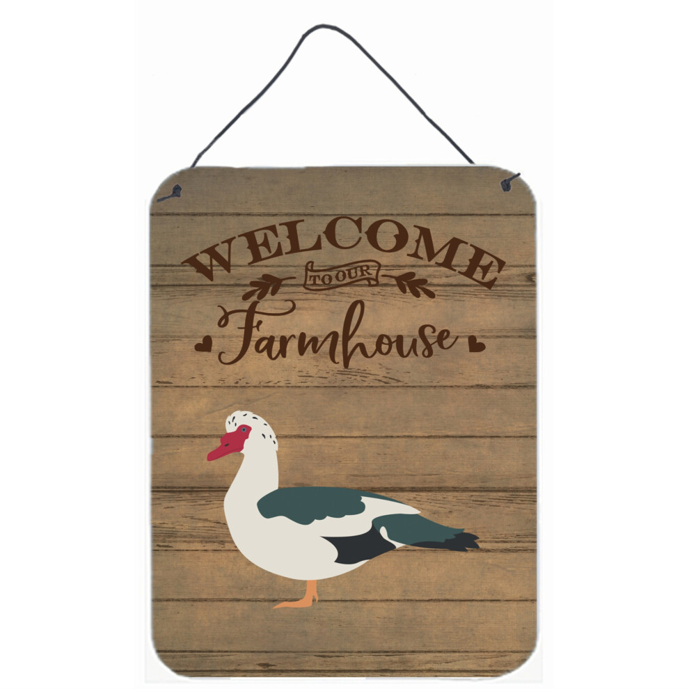 Caroline's Treasures Wanddekoration Muscovy Duck Welcome Mehrfarbig-image
