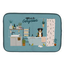 ""Caroline's Treasures CK7465DDM Appenzeller Sennenhund in Bathtub dish-drying-mats  14 x 21  Multicolor""
