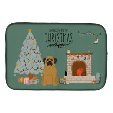 ""Caroline's Treasures CK7581DDM Mastiff Christmas Everyone dish-drying-mats 14 x 21 Multicolor""