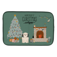 ""Caroline's Treasures CK7582DDM Lowchen Christmas Everyone dish-drying-mats  14 x 21  Multicolor""
