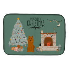 ""Caroline's Treasures CK7585DDM Karelian Bear Dog Christmas Everyone dish-drying-mats 14 x 21 Multicolor""
