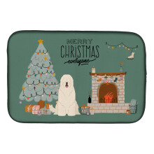 ""Caroline's Treasures South Russian Sheepdog Christmas Everyone dish-drying-mats 14 x 21 Multicolor""