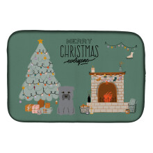 ""Caroline's Treasures CK7622DDM Grey Glen of Imal Christmas Everyone dish-drying-mats 14 x 21 Multicolor""