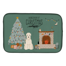 ""Caroline's Treasures Soft Coated Wheaten Terrier Christmas Everyone dish-drying-mats 14 x 21 Multicolor""