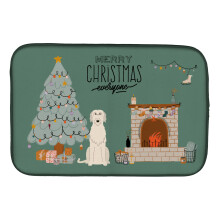 ""Caroline's Treasures CK7628DDM Irish Wolfhound Christmas Everyone dish-drying-mats 14 x 21 Multicolor""
