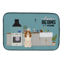 ""Caroline's Treasures CK7735DDM Russian Spaniel Kitchen Scene dish-drying-mats  14 x 21  Multicolor""