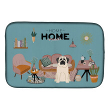 ""Caroline's Treasures CK7862DDM White Mastiff Sweet Home dish-drying-mats  14 x 21  Multicolor""
