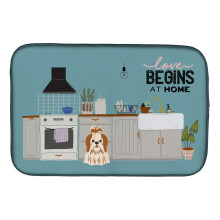 ""Caroline's Treasures CK7791DDM Red White Shih Tzu Kitchen Scene dish-drying-mats  14 x 21  Multicolor""