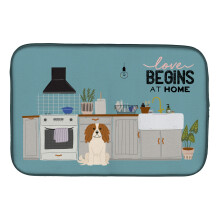 ""Caroline's Treasures CK7762DDM Cavalier Spaniel Kitchen Scene dish-drying-mats  14 x 21  Multicolor""