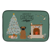""Caroline's Treasures CK7680DDM Brindle Boxer Christmas Everyone dish-drying-mats  14 x 21  Multicolor""