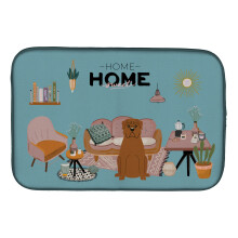 ""Caroline's Treasures CK7918DDM Dogue de Bourdeaux Sweet Home dish-drying-mats  14 x 21  Multicolor""