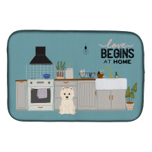 ""Caroline's Treasures CK7746DDM Westie Kitchen Scene dish-drying-mats 14 x 21 Multicolor""