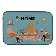 ""Caroline's Treasures CK7914DDM Tan Poodle Sweet Home dish-drying-mats  14 x 21  Multicolor""