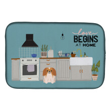 ""Caroline's Treasures CK7807DDM Red White Pekingese Kitchen Scene dish-drying-mats 14 x 21 Multicolor""