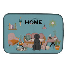 ""Caroline's Treasures CK7902DDM Black Labrador Sweet Home dish-drying-mats  14 x 21  Multicolor""