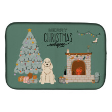 ""Caroline's Treasures CK7657DDM Buff Cocker Spaniel Christmas Everyone dish-drying-mats 14 x 21 Multicolor""