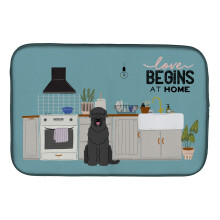 ""Caroline's Treasures CK7730DDM Black Russian Terrier Kitchen Scene dish-drying-mats  14 x 21  Multicolor""