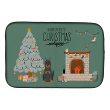 ""Caroline's Treasures CK7643DDM Beauce Shepherd Dog Christmas Everyone dish-drying-mats 14 x 21 Multicolor""