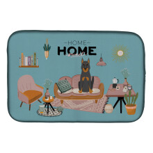 ""Caroline's Treasures CK7925DDM Beauce Shepherd Dog Sweet Home dish-drying-mats  14 x 21  Multicolor""