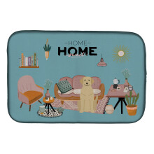 ""Caroline's Treasures CK7900DDM Yellow Labrador Sweet Home dish-drying-mats 14 x 21 Multicolor""