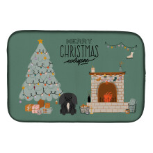 ""Caroline's Treasures CK7670DDM Black Pekingese Christmas Everyone dish-drying-mats 14 x 21 Multicolor""