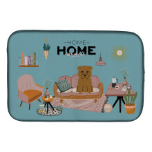 ""Caroline's Treasures CK7905DDM Tan Glen of Imal Sweet Home dish-drying-mats 14 x 21 Multicolor""