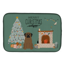 ""Caroline's Treasures CK7647DDM Bullmastiff Christmas Everyone dish-drying-mats 14 x 21 Multicolor""