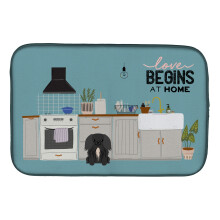 ""Caroline's Treasures CK7811DDM Black Pekingese Kitchen Scene dish-drying-mats 14 x 21 Multicolor""