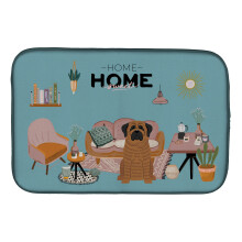 ""Caroline's Treasures CK7860DDM Brindle Mastiff Sweet Home dish-drying-mats 14 x 21 Multicolor""