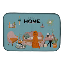 ""Caroline's Treasures CK7909DDM Irish Setter Sweet Home dish-drying-mats 14 x 21 Multicolor""