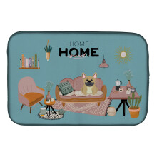 ""Caroline's Treasures CK7855DDM Cream French Bulldog Sweet Home dish-drying-mats 14 x 21 Multicolor""