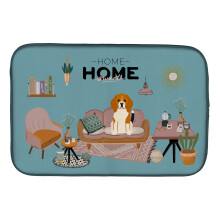 ""Caroline's Treasures CK7885DDM Tricolor Beagle Sweet Home dish-drying-mats 14 x 21 Multicolor""