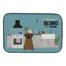 ""Caroline's Treasures CK7788DDM Bullmastiff Kitchen Scene dish-drying-mats 14 x 21 Multicolor""