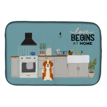""Caroline's Treasures CK7814DDM English Foxhound Kitchen Scene dish-drying-mats  14 x 21  Multicolor""
