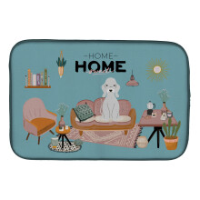 ""Caroline's Treasures CK7935DDM Blue Bedlington Terrier Sweet Home dish-drying-mats 14 x 21 Multicolor""
