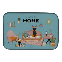 ""Caroline's Treasures CK7954DDM English Toy Terrier Sweet Home dish-drying-mats  14 x 21  Multicolor""