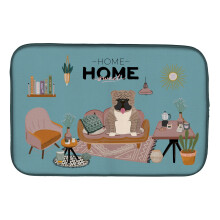 ""Caroline's Treasures Grey Brindle English Bulldog Sweet Home dish-drying-mats 14 x 21 Multicolor""