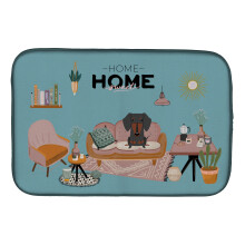 ""Caroline's Treasures CK7977DDM Black Tan Dachshund Sweet Home dish-drying-mats  14 x 21  Multicolor""