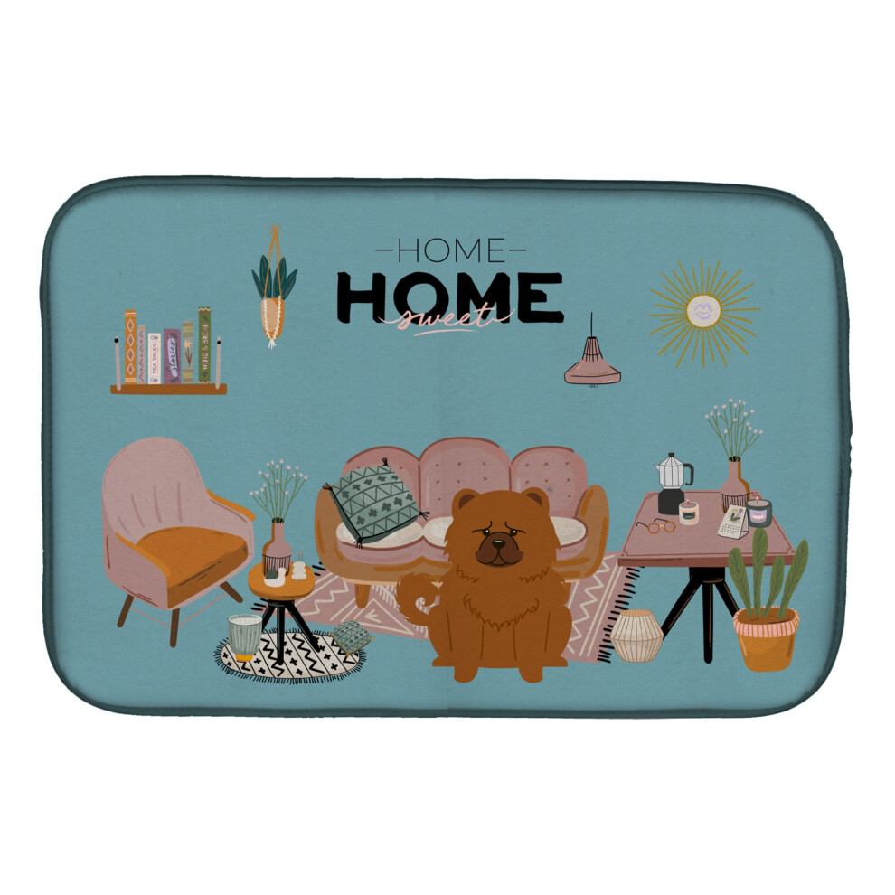 ""Caroline's Treasures CK7987DDM Tapis De S Chage De Vaisselle Red Chow Sweet Home 14 X 21 Multicolore""-image