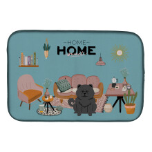 ""Caroline's Treasures CK7988DDM Black Chow Sweet Home dish-drying-mats 14 x 21 Multicolor""