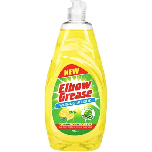 Elbow Grease Washing Up Liquid Lemon 740 ml