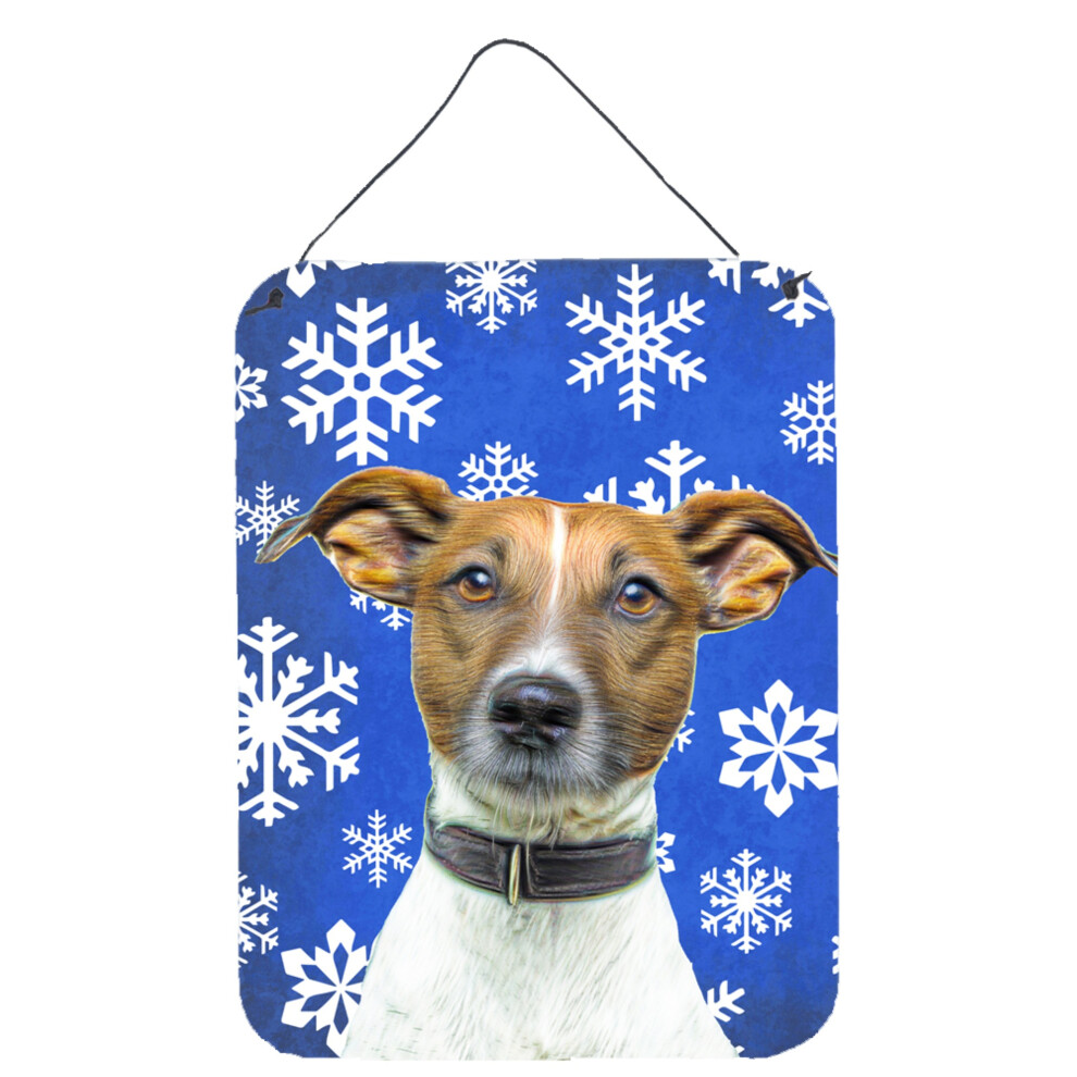 ""Copos De Nieve Invernales De Caroline's Treasures: L Minas Navide As De Jack Russell Terrier Para Colgar En La Pared O La Puerta, 40 X 30 Cm""-image
