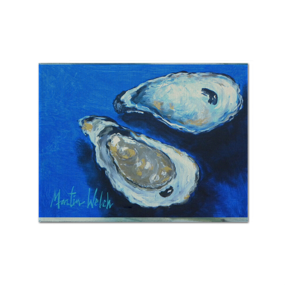 ""Caroline's Treasures MW1095PLMT Set de table en tissu Hu   tres Fruits de mer Quatre couleurs Multicolore""