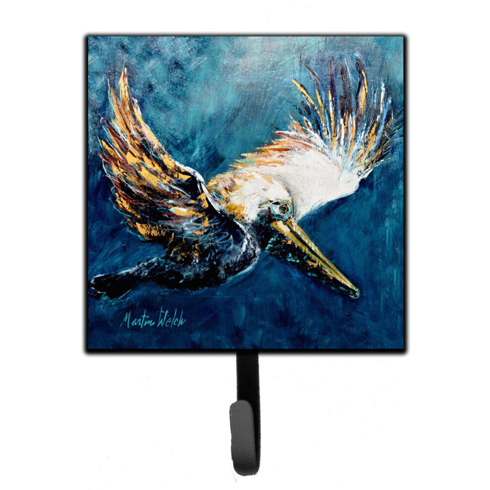 Caroline's Treasures MW1135SH4 Vogel-Pelikan Go For It Leine Oder Schl Sselhalter Klein Mehrfarbig-image