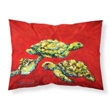 ""Caroline's Treasures Drifting Home Turtles Stof Standaard kussenslopen Multicolor""
