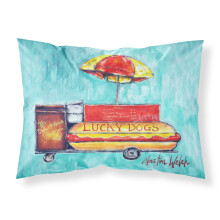 ""Caroline's Treasures Lucky Dog for Me Fabric Standard pillowcases  Multicolor""