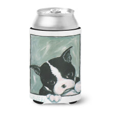 Caroline's Treasures MW1313CC Bostonsk teri r Don't Leave Me Plechovka alebo fla a Hugger, viacfarebn , studen n poje Koozies