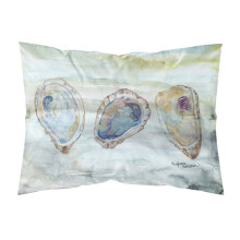 ""Caroline's Treasures Oysters Watercolor Fabric Standard pillowcases Multicolor""
