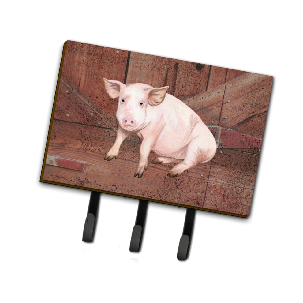 Caroline's Treasures SB3072TH68 Leine Oder Schl Sselhalter Pig At The Barn Door Gro Mehrfarbig-image